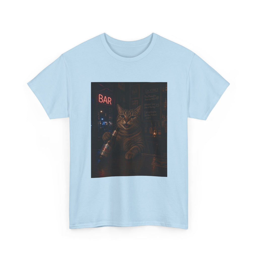 Cat Beer Shirt – Night Bar Aesthetic Graphic Unisex Tee